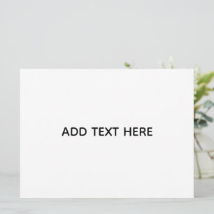 Create Your Own White  Invitation