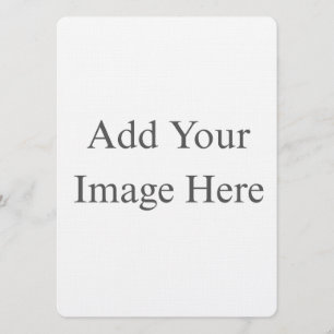 Create Your Own white Invitation