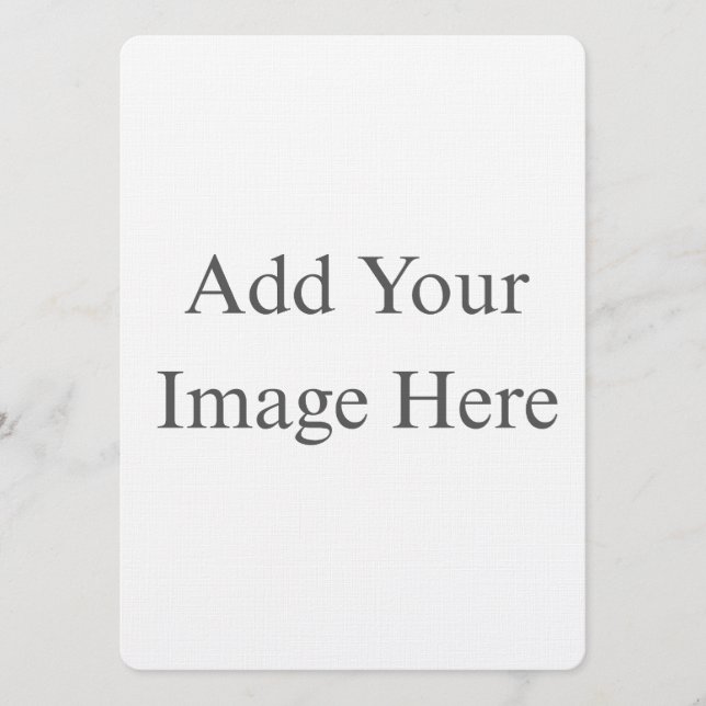 Create Your Own white  Invitation (Front)