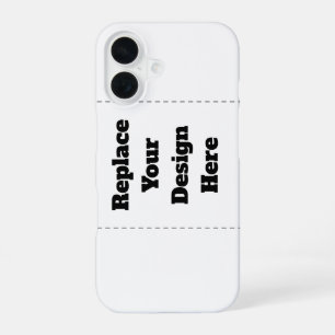 Create Your Own white  iPhone 16 Case