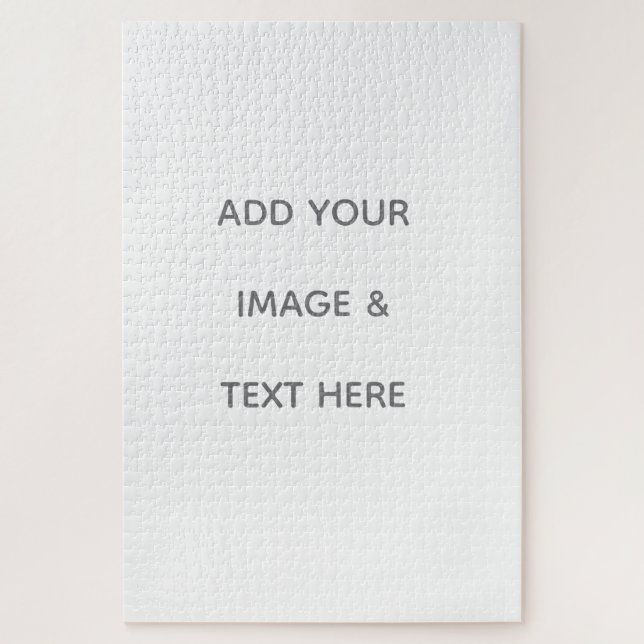 Create Your Own white  Jigsaw Puzzle (Vertical)