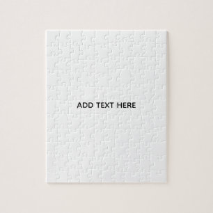 Create Your Own White Jigsaw Puzzle