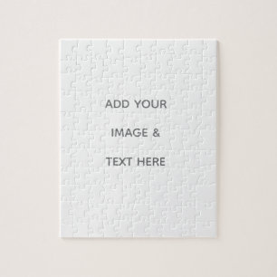 Create Your Own white Jigsaw Puzzle