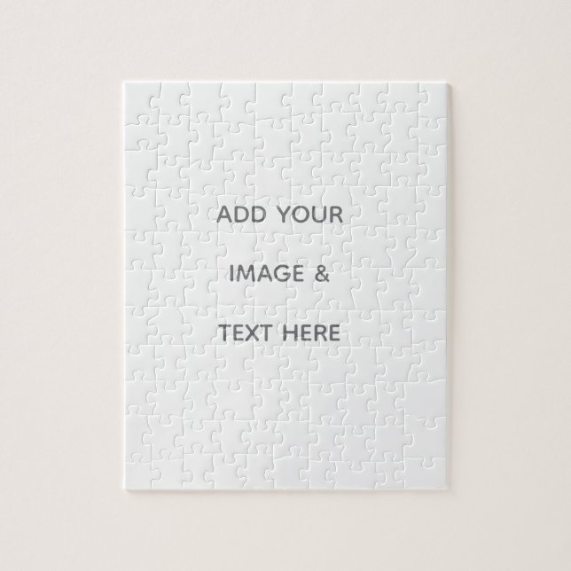 Create Your Own white  Jigsaw Puzzle (Vertical)