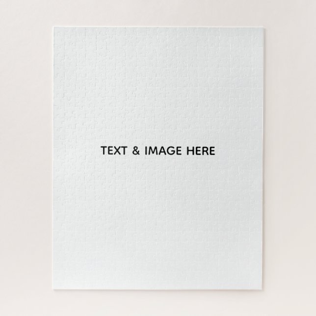 Create Your Own white Jigsaw Puzzle (Vertical)