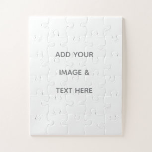 Create Your Own white Jigsaw Puzzle