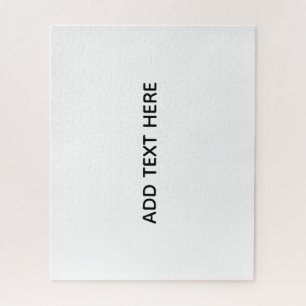 Create Your Own White Jigsaw Puzzle