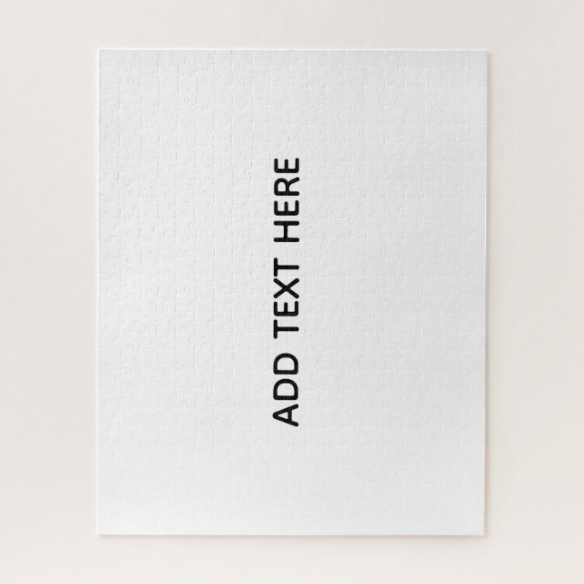 Create Your Own White  Jigsaw Puzzle (Vertical)