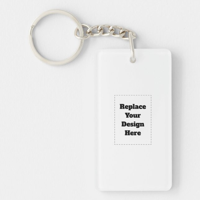 Create Your Own white  Key Ring (Front)