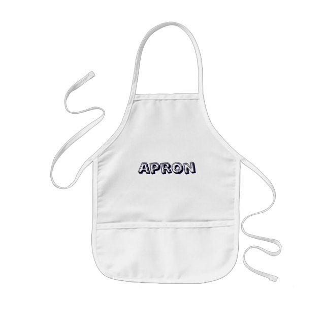 Create Your Own White Kids Apron (Front)