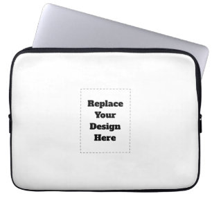 Create Your Own white Laptop Sleeve