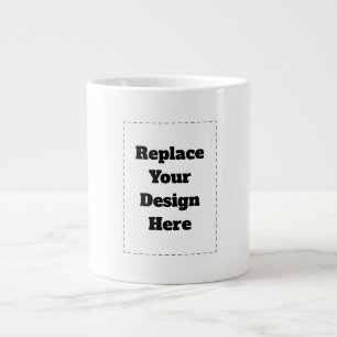 Create Your Own white Large Coffee Mug