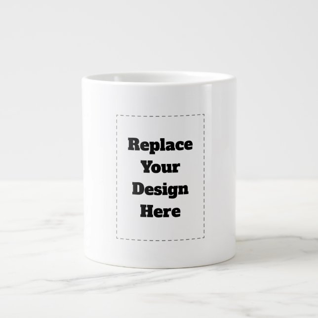 Create Your Own white  Large Coffee Mug (Front)