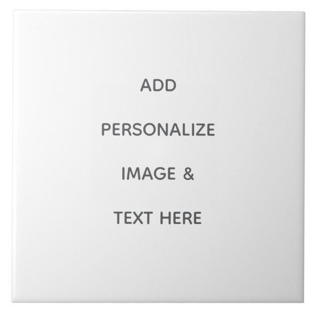 Create Your Own white Large Tile (Front)