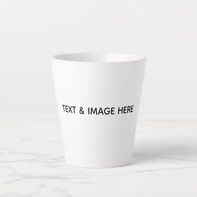 Create Your Own white Latte Mug (Front)