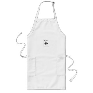 Create Your Own white Long Apron