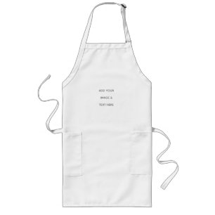 Create Your Own white Long Apron