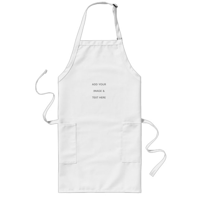 Create Your Own white  Long Apron (Front)