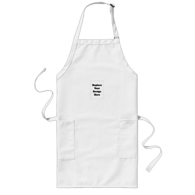 Create Your Own white  Long Apron (Front)