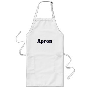 Create Your Own White Long Apron