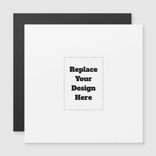 Create Your Own white  Magnetic Invitation