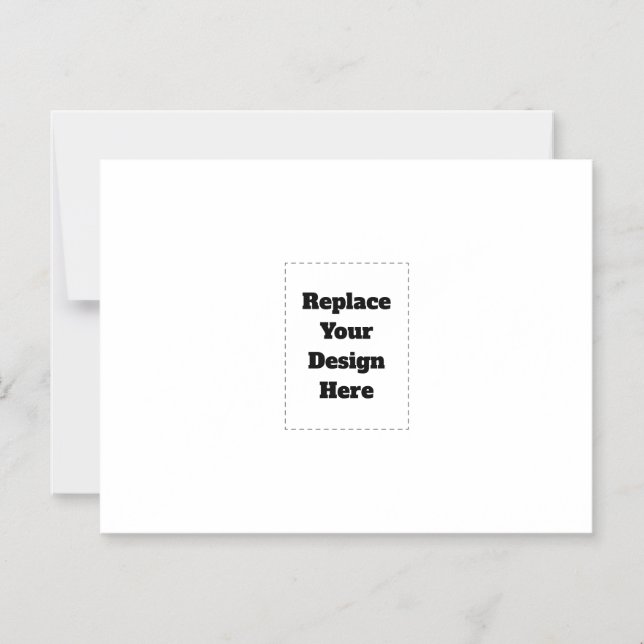 Create Your Own white  Magnetic Invitation (Front)