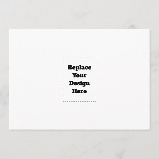 Create Your Own white  Menu (Front)