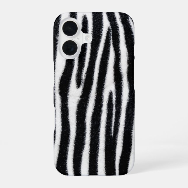Create Your Own white Modern iPhone 16 Case (Back)