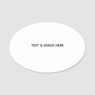 Create Your Own white Name Tag
