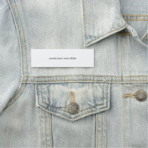 create your own white  name tag