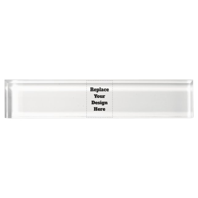 Create Your Own white  Nameplate (Front)