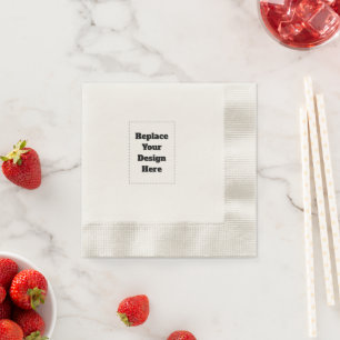 Create Your Own white Napkin