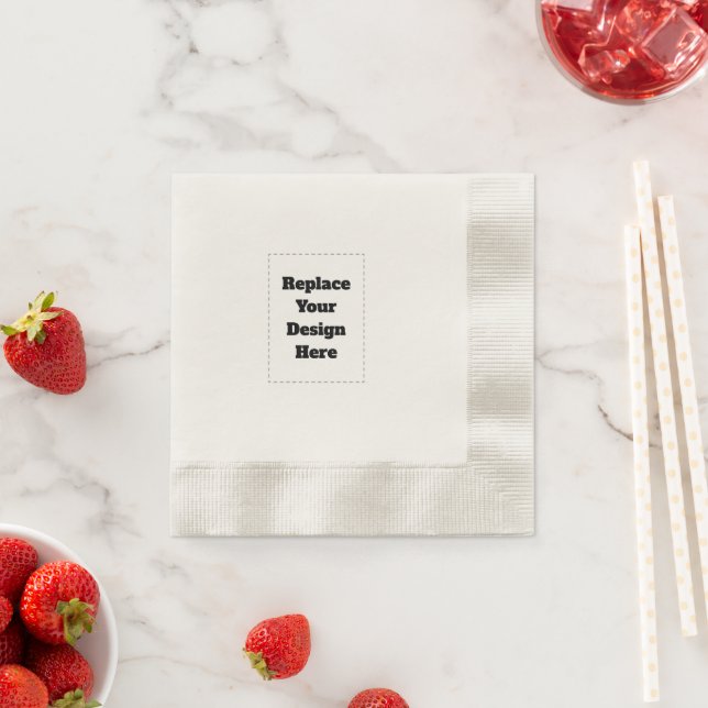 Create Your Own white  Napkin (Insitu)