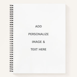 Create Your Own white  Notebook