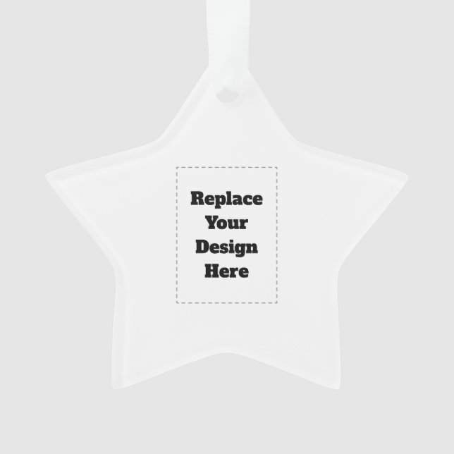 Create Your Own white  Ornament (Front)
