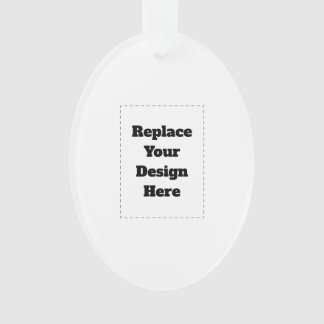 Create Your Own white Ornament