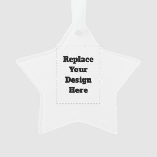 Create Your Own white Ornament