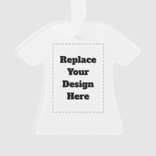 Create Your Own white Ornament