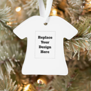 Create Your Own white Ornament
