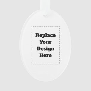 Create Your Own white  Ornament