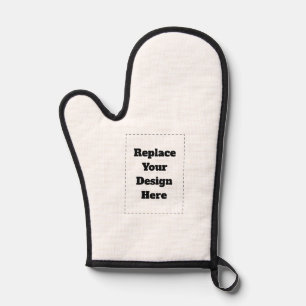 Create Your Own white  Oven Mitt