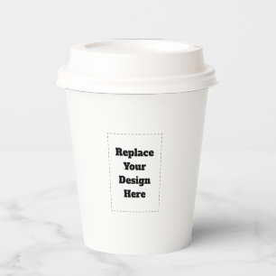 Create Your Own white Paper Cups