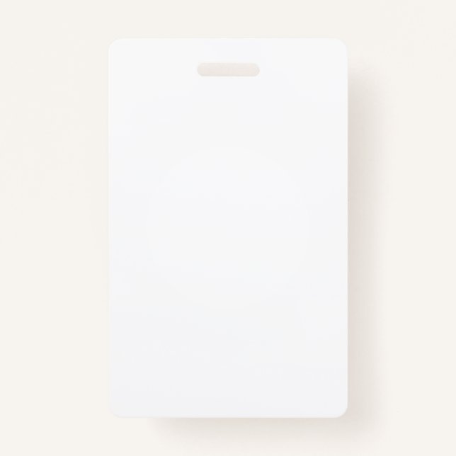 Create your own white personalizable ID badge (Front)