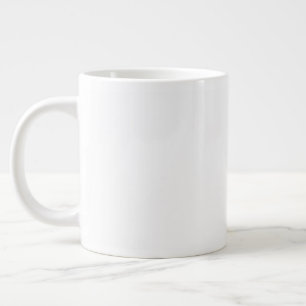 Create your own white personalizable large coffee mug