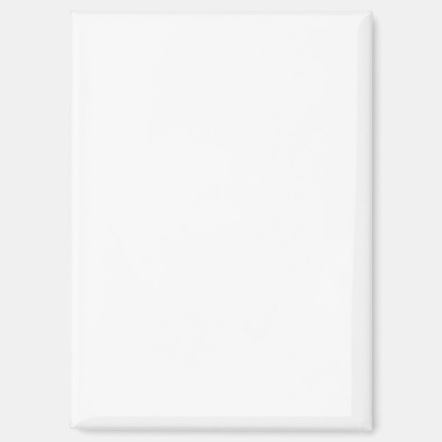 Create your own white personalizable magnet (Front)