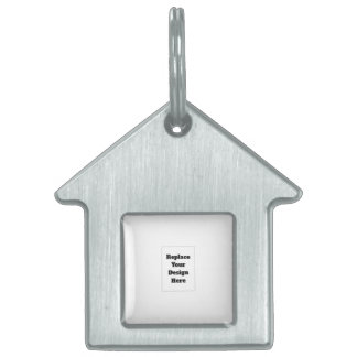 Create Your Own white Pet ID Tag
