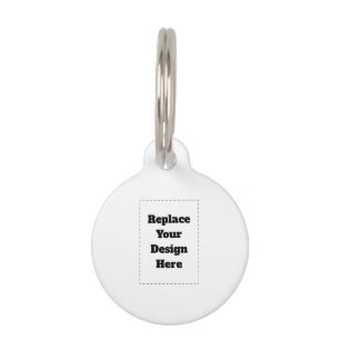 Create Your Own white  Pet Tag