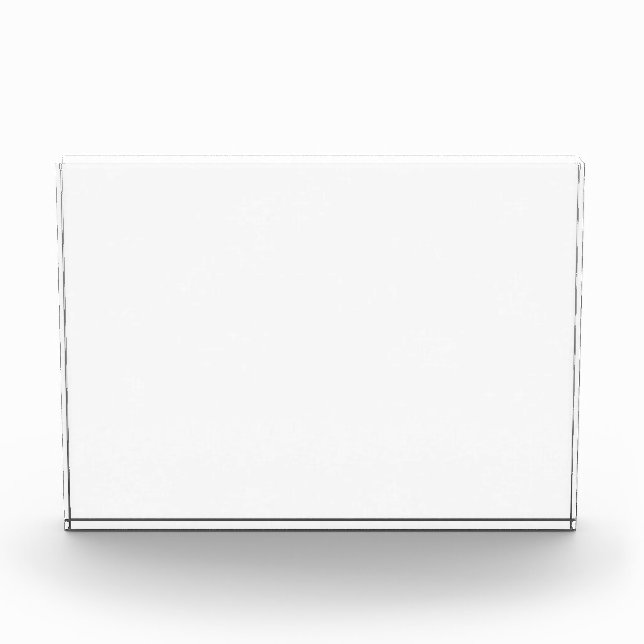Create Your Own white  Photo Block (Front)
