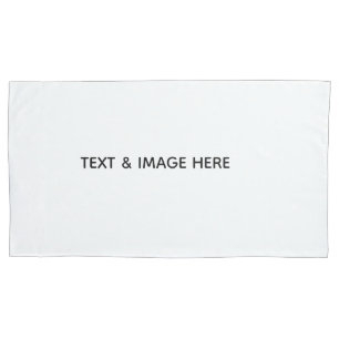 Create Your Own white Pillowcase