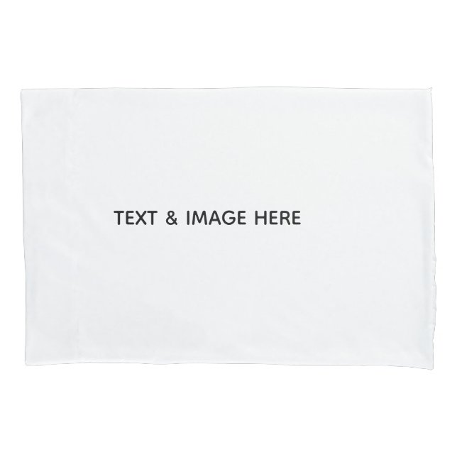 Create Your Own white Pillowcase (Front-Left)